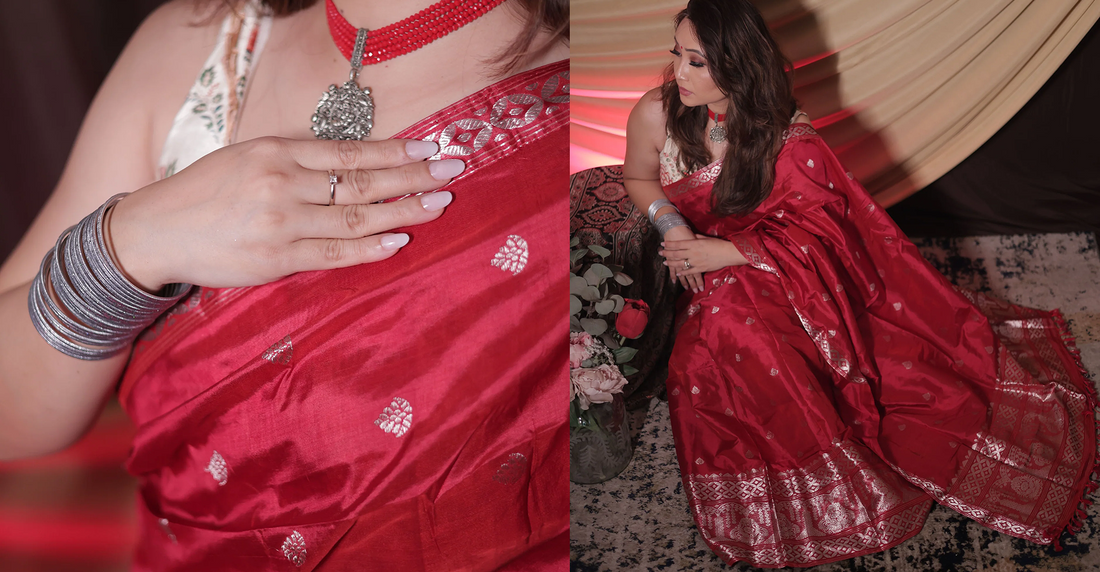 The Art and Craftsmanship Behind Our Handwoven Mekhela-Chador