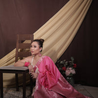 Chic Offwhite-Pink - Pure Mulberry Silk