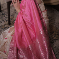 Chic Offwhite-Pink - Pure Mulberry Silk