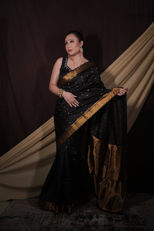 Majestic Black - Pure Mulberry Silk