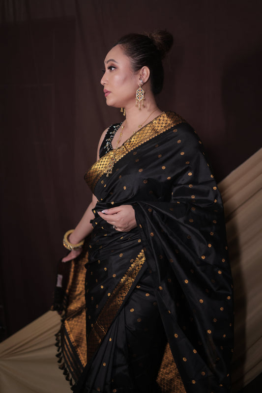 Majestic Black - Pure Mulberry Silk