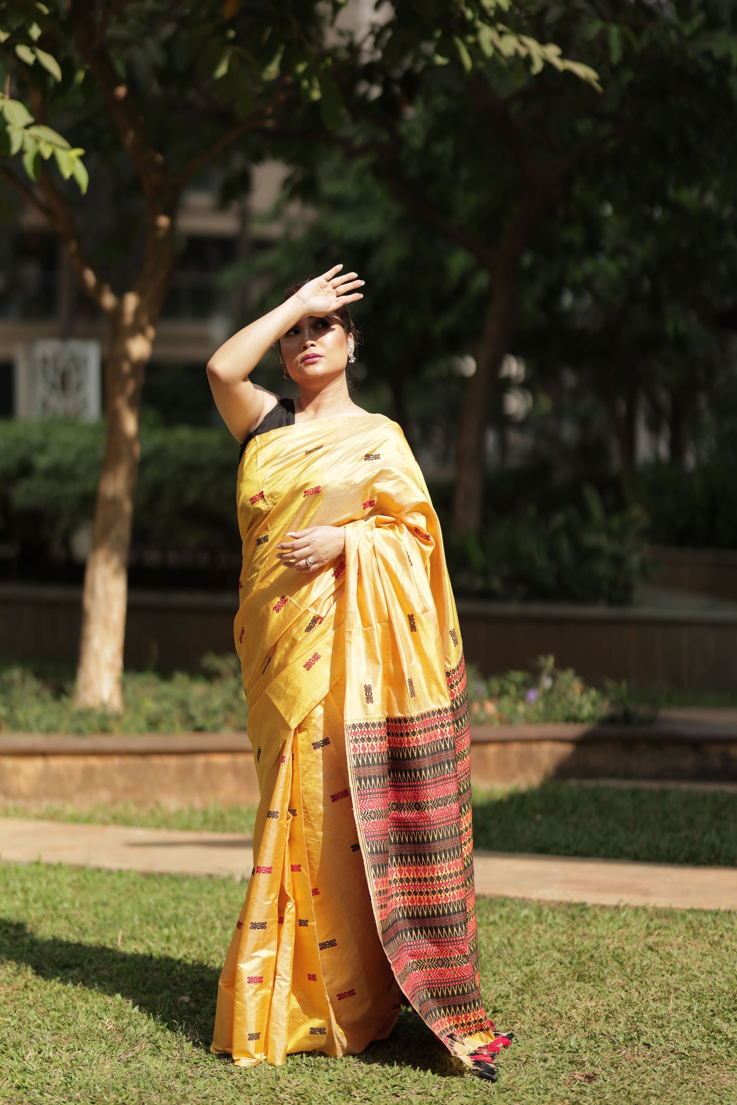 Golden Ember - Tussar X Mulberry Silk