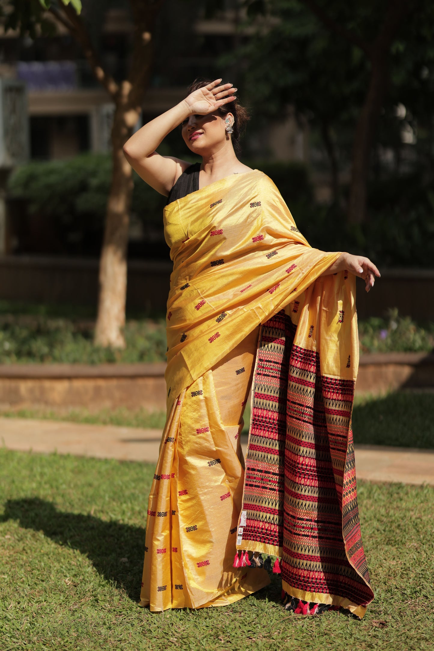 Golden Ember - Tussar X Mulberry Silk