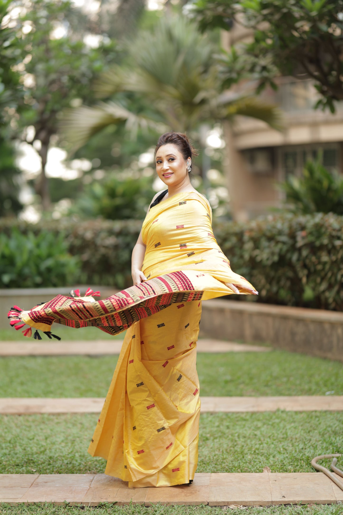 Golden Ember - Tussar X Mulberry Silk