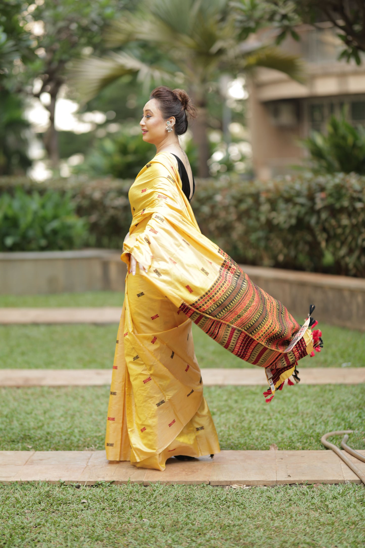 Golden Ember - Tussar X Mulberry Silk