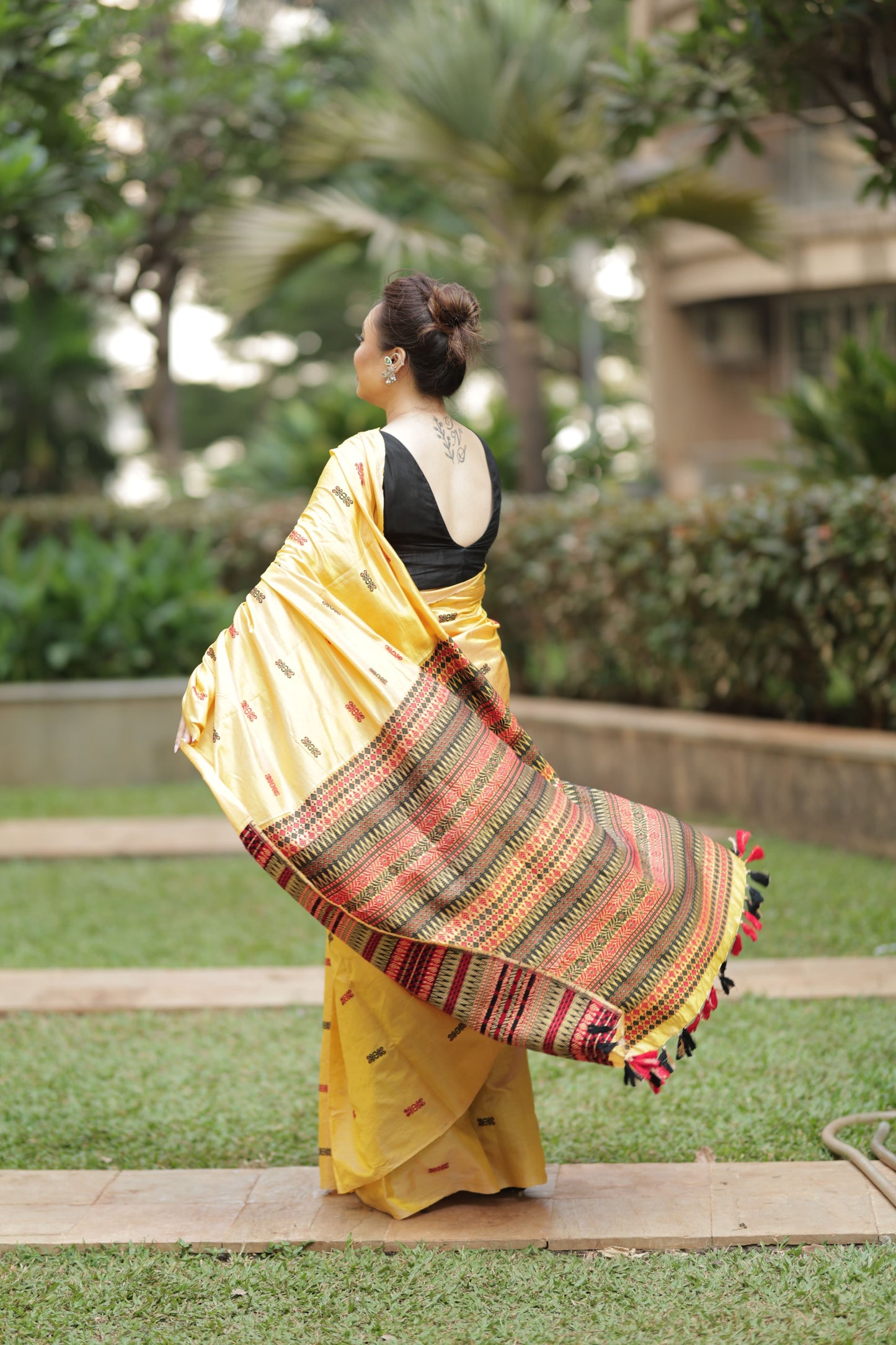 Golden Ember - Tussar X Mulberry Silk