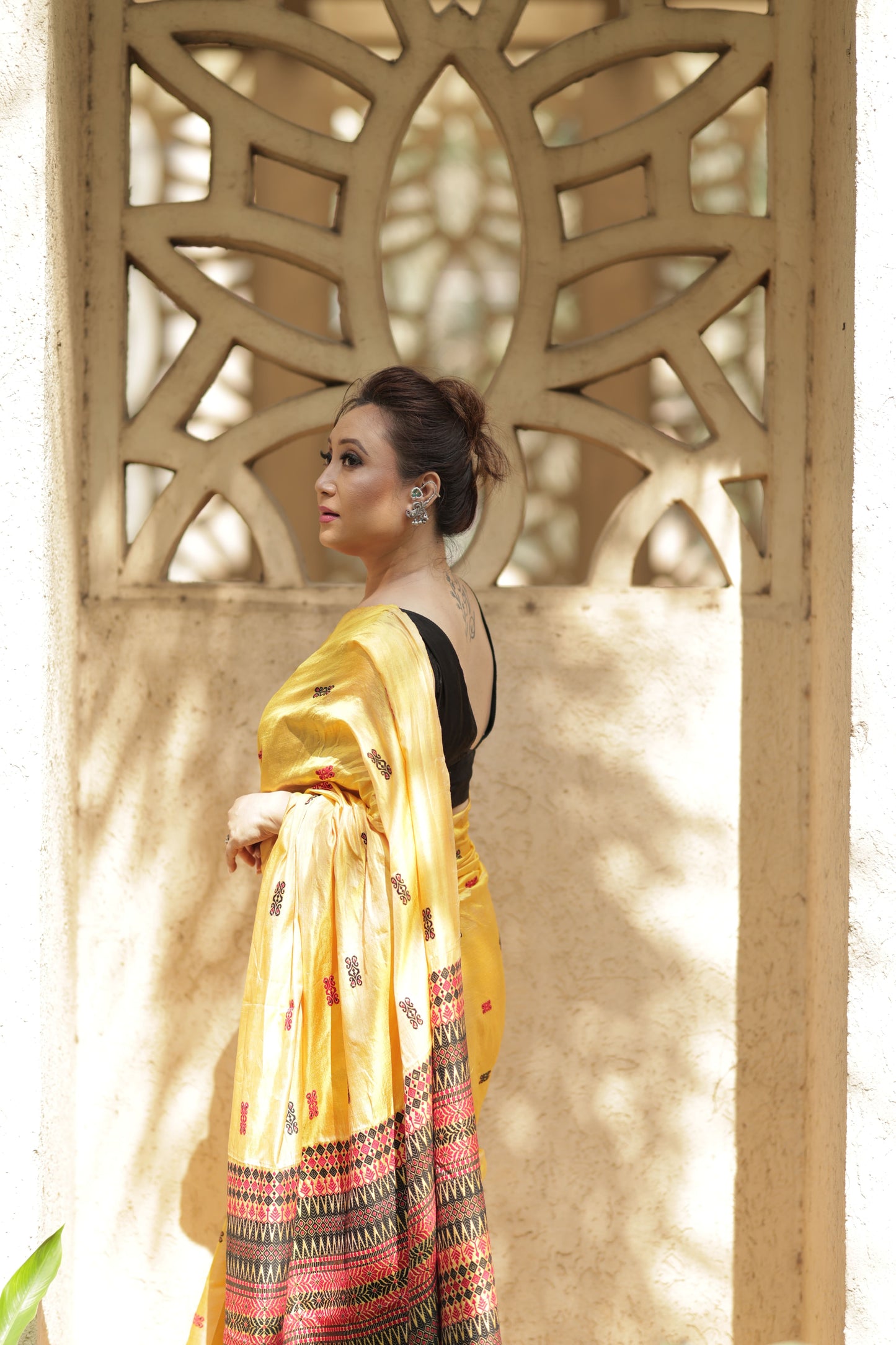 Golden Ember - Tussar X Mulberry Silk