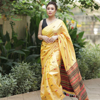 Golden Ember - Tussar X Mulberry Silk