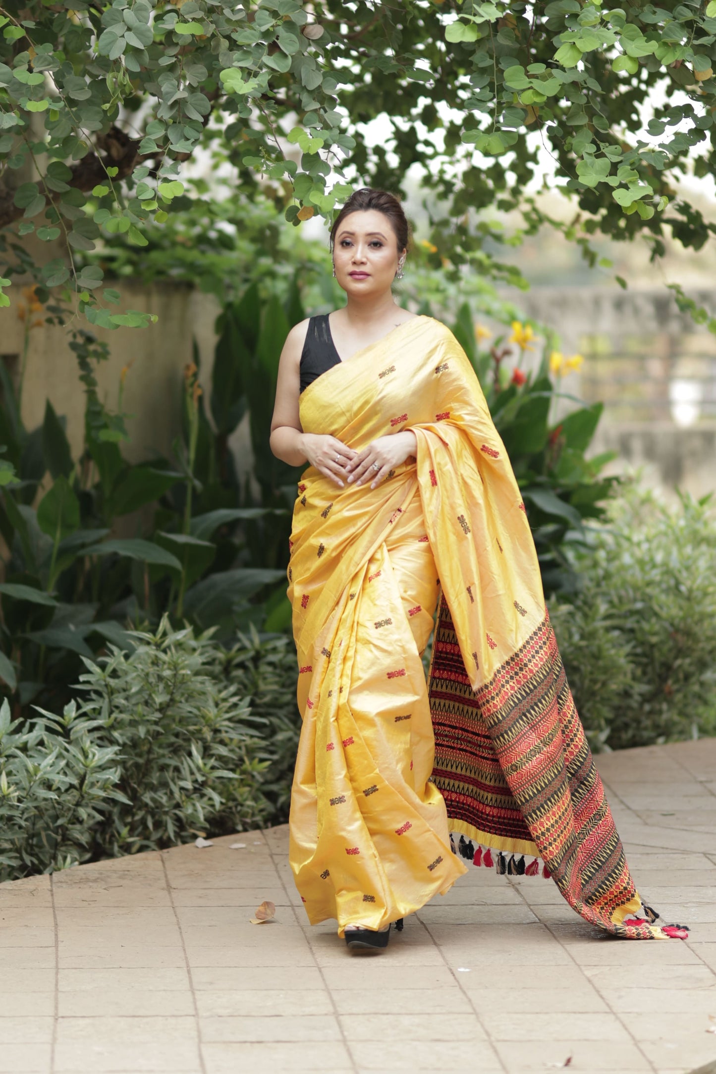 Golden Ember - Tussar X Mulberry Silk