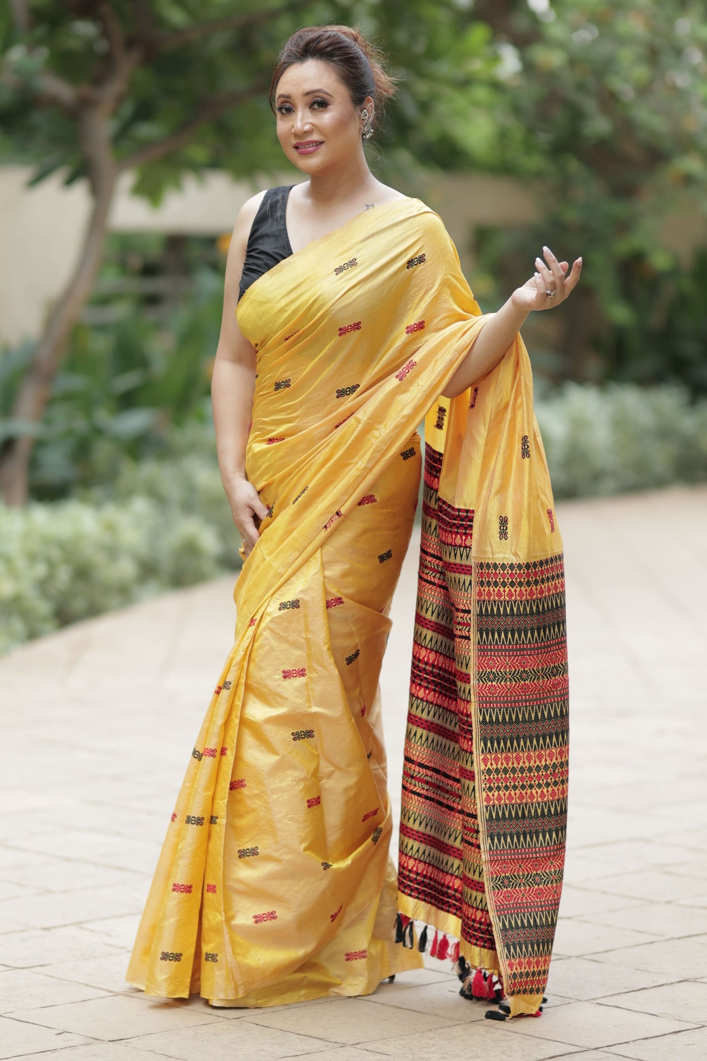 Golden Ember - Tussar X Mulberry Silk