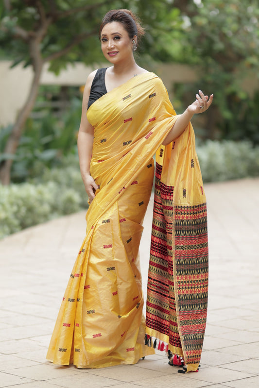 Golden Ember - Tussar X Mulberry Silk