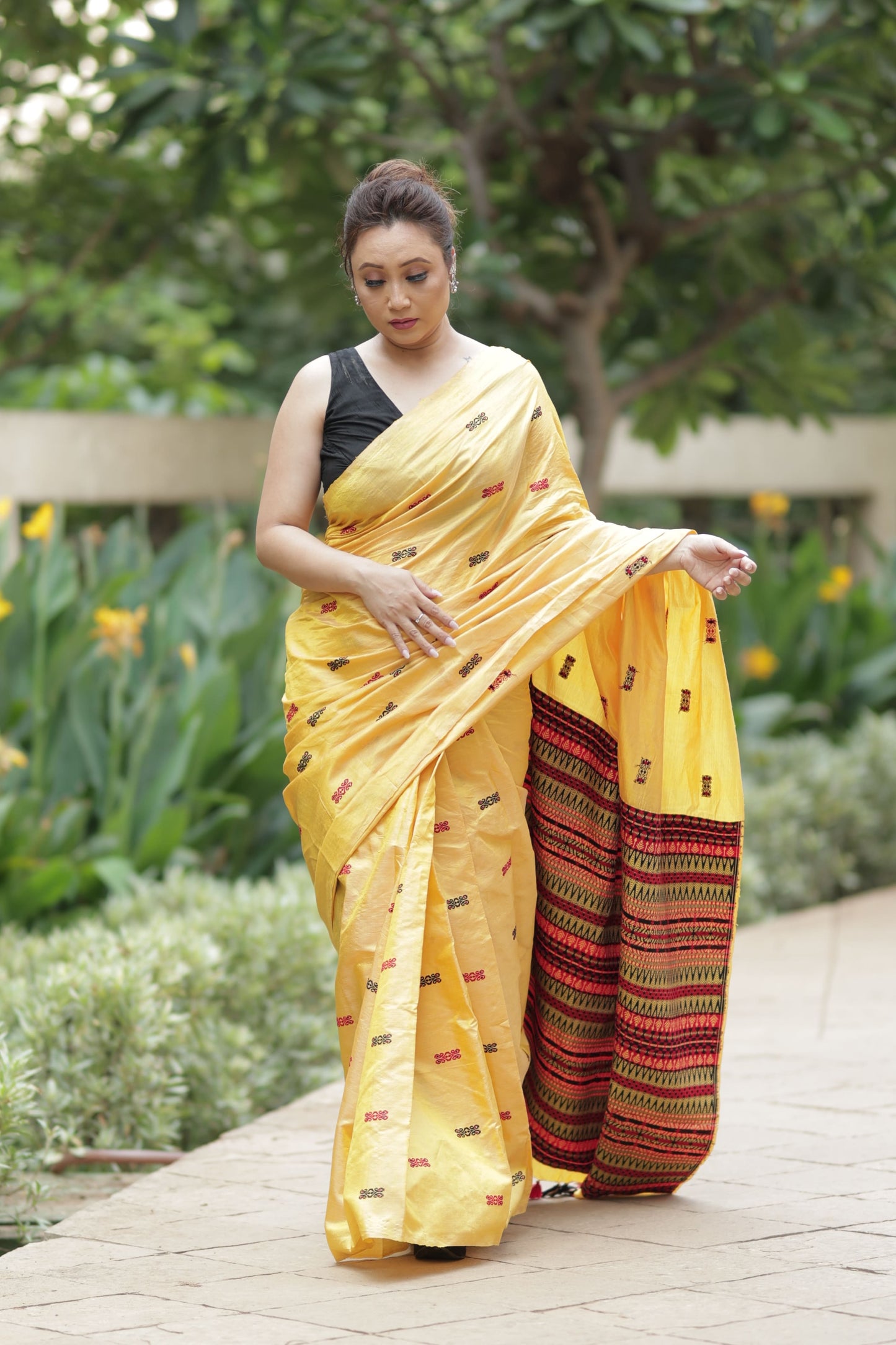 Golden Ember - Tussar X Mulberry Silk