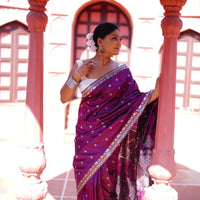 Royal Bloom - Pure Mulberry Silk Saree