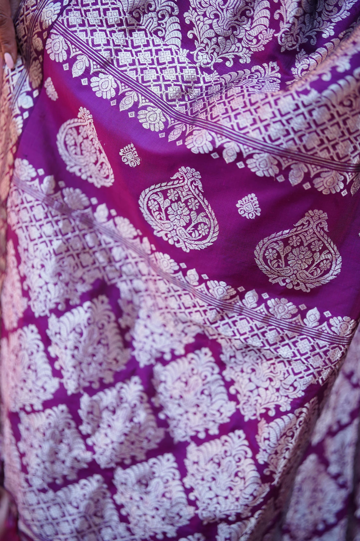 Royal Bloom - Pure Mulberry Silk Saree
