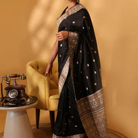 Mulberry Silk in Midnight Black